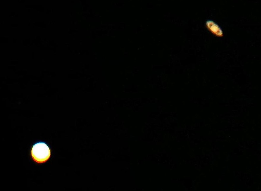 Jupiter Saturne photo rognee